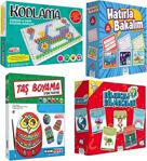 Kumtoys Kodlama + Taş Boyama + Ca Hatırla Bakalım + Eğlenceli Bilmeceler (4'Lü Set)