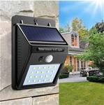 Kustar Solar Light Güneş Enerjili 20 Led Bahçe Aydınlatma Solar Dış Mekan Lambası Hareket Sensörlü