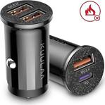 Kuulaa 48W Hızlı Şarj Qc 3.0 Car Charger Mini Dual Usb Araç Şarj