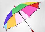 Kız Çocuk Gökkuşağı Renk Şemsiye