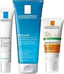 La Roche Posay Effaclar Güneş Bakım Seti Effaclar Duo Krem + Effaclar Jel + Dry Touch Güneş Kremi Orijinal Boy