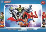 Laço Kids Justice League Frame Puzzle 24 Parça