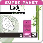 Lady Turco Ladyfit Bambu Süper Uzun 20'Li Ped