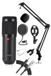 Lastvoice Bm800 Full Black Set Kondanser Mikrofon Stand Filtre Ses Kartı