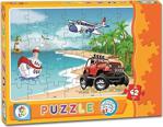 Lc7143 Laço Kids Sahil - Taşıtlar 42 Parça Puzzle / Lc009