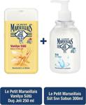 Le Petit Marseillais Duş Jeli Beyaz Vanilya Sütü 250 Ml + Sıvı Sabun Süt 300 Ml