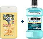 Le Petit Marseillais Duş Jeli Vanilya Sütü 250 Ml + Listerine Cool Mint Hafif Tat 250 Ml