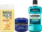 Le Petit Marseillais Lpm Vanilya Sütü 250 Ml + Listerine Cool Mint 250 Ml + Neutrogena Besleyici Bakım Kremi 300 Ml