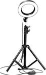 Ledim Wonderlust Youtuber Led Tripod Işıklı Telefon Tutucu Makyaj Işığı Ring Light 10 Inç + 2.1 M Tripod