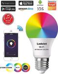 Ledolet Akıllı Smart Wıfı Ritim Müzik Uyumlu Renk Değiştiren 9w Led Ampul
