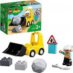 LEGO DUPLO İnşaat Buldozeri 10930 Mini Buldozer Kamyon Seti; 2 Yaş ve Üzeri Çocuklar için İşlevsel Yapım Oyuncağı (10 Parça)