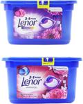 Lenor 3'Ü 1 Arada Yakut Yasemin 11 Yıkama + Ametist Çiçeği 12 Yıkama Kapsül Deterjan Premium Set