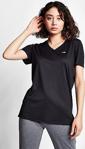 Lescon Siyah Kadın Kısa Kol T-Shirt 20S-2208