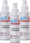 Let-19 3 Adet Sprey 100Ml Hipokloröz El & Yüz & Cilt Dezenfektanı (Alkolsüz)