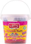 Lets Kinetik Kum Plastik Kutu 250gr - Pembe