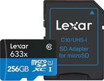 Lexar 256Gb 633X 4K Micro Sd Hafıza Kartı + Adaptör (100Mb/S)