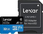 Lexar 32Gb Microsdhc Uhs-I High Speed With Adapter (Class 10)