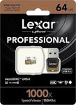 Lexar 64 Gb 1000X U3 4K Micro Sd Hafıza Kartı + Usb 3.0 Kart Okuyucu