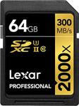 Lexar 64 GB 2000x UHS-II SDXC Profesyonel Hafıza Kartı