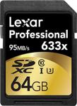 Lexar 64 GB 633x SDXC UHS-I Profesyonel Hafıza Kartı