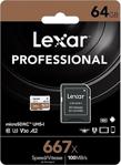 Lexar 64Gb 100Mb/S 667X Microsdxc 4K Hafıza Kartı