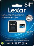 Lexar 64Gb Microsdxc Uhs-I High Speed With Adapter (C 10