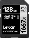 Lexar Professional 1667x 128GB SDXC 250MB/s UHS-II Class 10 SD Kart