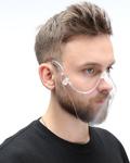 Li̇der Hi̇zmet Maske Şeffaf Siperlik Maske 3 Lü Agız Ve Burunu Kapatan Yıkanabilir Pleksi Yüz Maskesi Mouth Shield -3