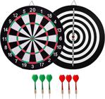 Liggo 17 Inç 45 Cm Dart Seti Çift Taraflı 6 Adet Ok