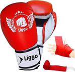 Liggo Çocuk Boks Eldiveni Boks Bandajı Kick Boks Muay Thai Eldiveni