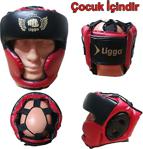 Liggo Gard Boks Kaskı Kick Boks Muay Thai Kapalı Kask - Standart - Kırmızı