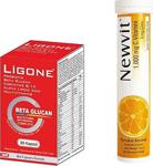 Li̇gone Beta Glukan 30 Kapsül + Newvi̇t Vi̇tami̇n C Efervesan