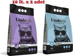 Lindo Cat Bentonit Kedi Kumu 10 Lt X 2 Adet Lavanta-Marsilya