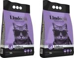 Lindo Cat Lavanta Kokulu 2 x 10 lt İnce Taneli Kedi Kumu