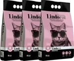 Lindo Cat Lindocat Bebek Pudralı Ince Taneli Topaklanan Kedi Kumu 5 Lt X 3 Adet