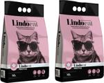 Lindo Cat Topaklaşan Bebek Pudralı İnce Taneli 10 lt 2'li Paket Kedi Kumu