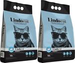 Lindo Cat Topaklaşan Kalın Taneli 10 Lt 2'Li Paket Kedi Kumu