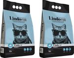 Lindo Cat Topaklaşan Sabunlu İnce Taneli 10 lt 2'li Paket Kedi Kumu