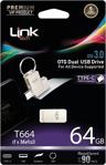 Link Tech 64Gb Type-C Dual 3.0 90Mb/S Premium Usb Bellek