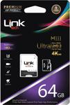 LinkTech 64 GB Ultra 80MB/s SDHC Micro SD Kart