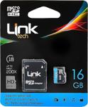 Linktech Lmc-M104 16 Gb Microsdhc 30 Mb-S Hd Class 10 Hafıza Kartı + Adaptör