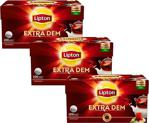 Lipton Extra Dem 100 Adet 3'Lü Paket Demlik Poşet Çay