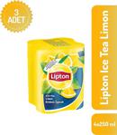 Lipton Ice Tea Limon 250 Ml 4'Lü 3 Adet Soğuk Çay