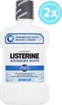 Listerine Advanced White 1000 Ml X2