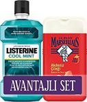 Listerine Ağız Bakım Suyu Cool Mint 250 Ml Ve Duş Jeli Çilek 250 Ml Seti