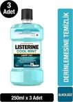 Listerine Cool Mint Hafif Tat 250 Ml 3 Adet Gargara