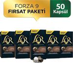 L'Or - Forza - Intensity 9 - Nespresso Uyumlu Kapsül Kahve Fırsat Paketi 10 X 5 Paket (50 Adet)