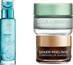 L'Oreal Paris L'Oreal Paris Nem Terapisi+L'Oreal Paris Saf Kil Arındırıcı Maske+L'Oreal Paris Şeker Peelingi 3'Lü