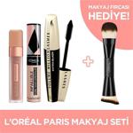 L'OREAL PARIS MAKYAJ SETİ + MAKYAJ FIRÇASI HEDİYE