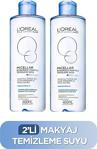 Loreal Paris Micellar Normalden Karmaya Hassas Ciltler Için Kusursuz Makyaj Temizleme Suyu 400 Ml 2 Adet